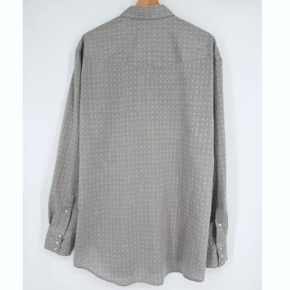 Roper Men's Western Pearl Snap Long Sleeve Shirt XL Cowboy Rodeo - Picture 7 of 9